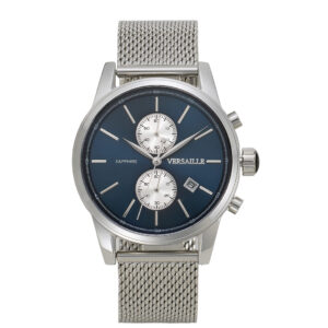 שעון VERSAILLE Blue & Silver