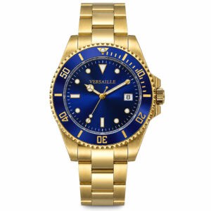 שעון VERSAILLE Blue Diver Gold