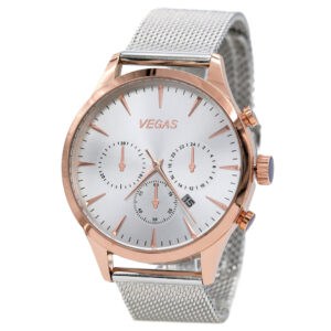 שעון VEGAS Rose Gold & Silver